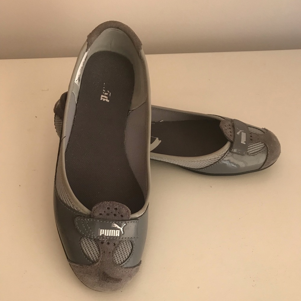Puma ballet flats, Grey, size 8.5, GUC, Great for office/errands/date night